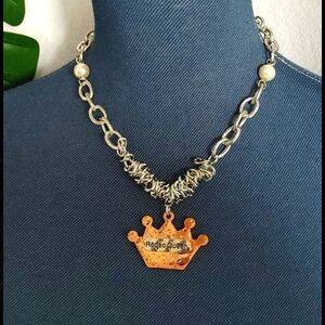 Rodeo Queen Crown Chain  Necklace Set